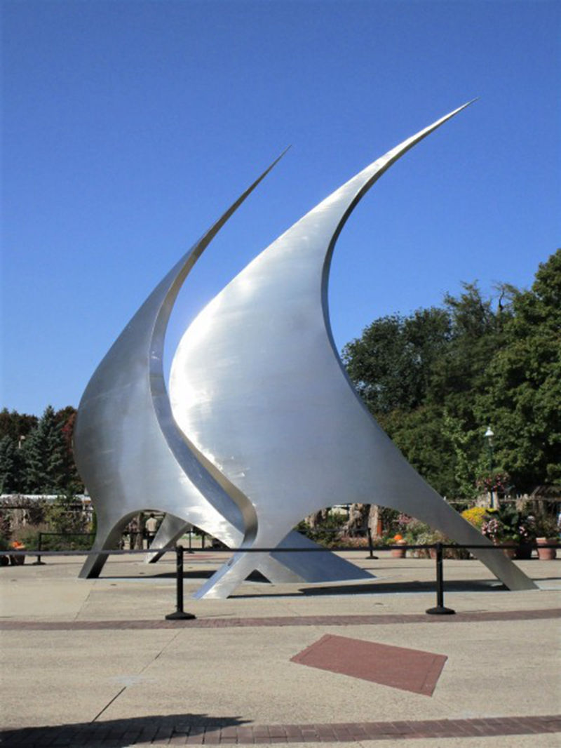 Modern Outdoor Park Large Outdoor Metal Sculptures for Sale CSS-247 - Center Square - 17