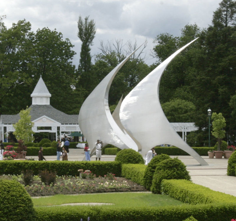 Modern Outdoor Park Large Outdoor Metal Sculptures for Sale CSS-247 - Center Square - 14