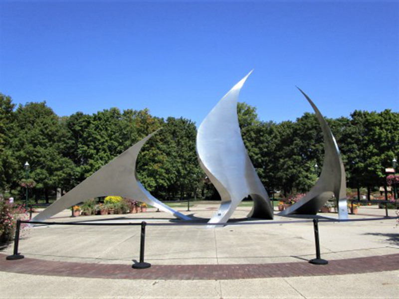 Modern Outdoor Park Large Outdoor Metal Sculptures for Sale CSS-247 - Center Square - 2