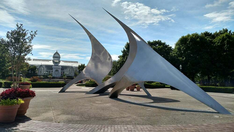 Abstract Public Art Sculpture NavStar