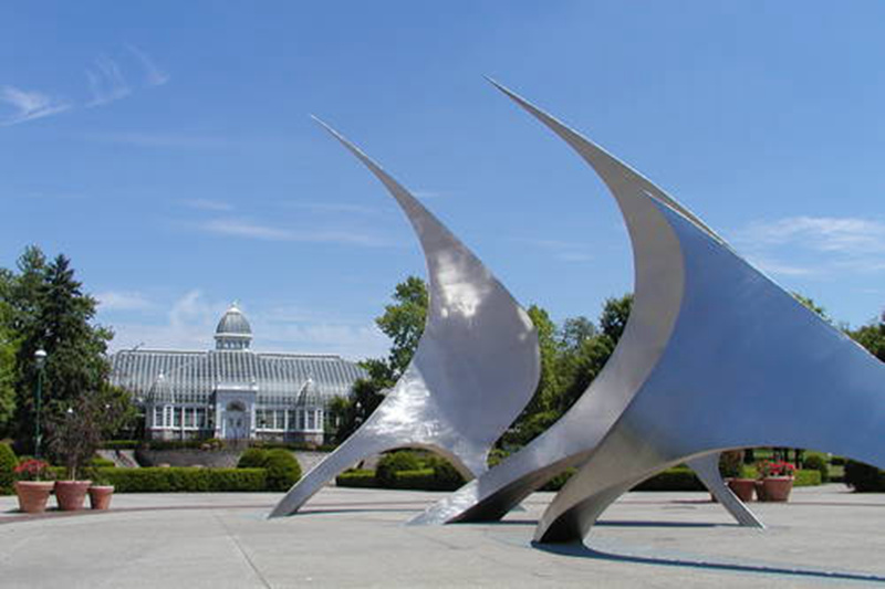 Abstract Public Art Sculpture NavStar