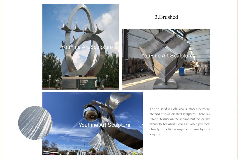 Contemporary Outdoor Metal Sculpture Campus Waterscape for Sale CSS-213 Surface Treatment 