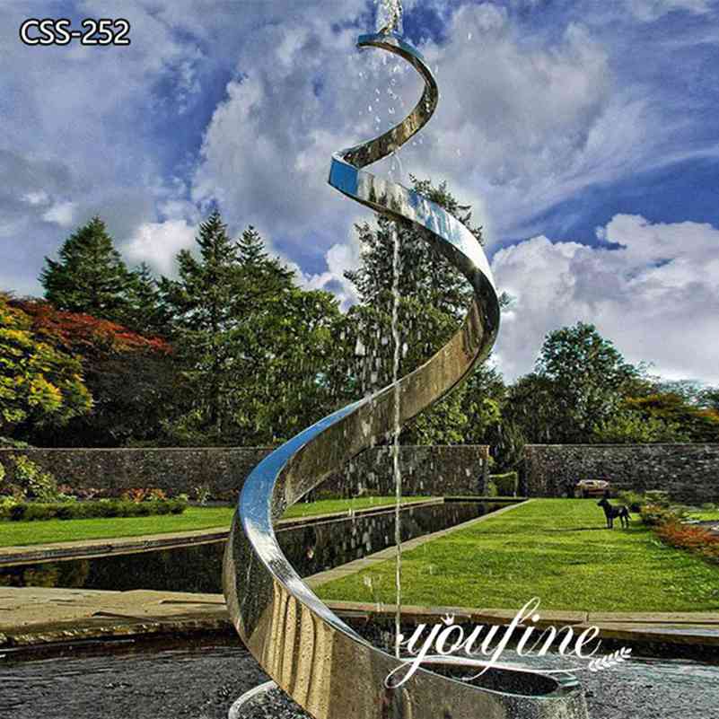 Decorative Artistic Outdoor Metal Sculpture Fountain for Sale CSS-252 - Abstract Water Sculpture - 1