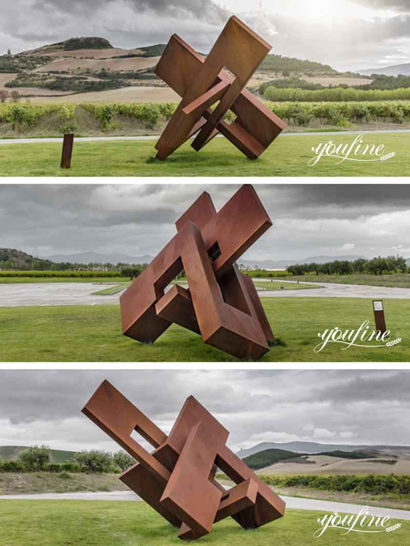 Large Abstract Corten Steel Sculpture for Sale CSS-272 - Abstract Corten Sculpture - 4