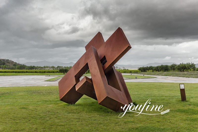 Large Abstract Corten Steel Sculpture for Sale CSS-272 - Abstract Corten Sculpture - 1