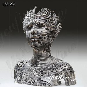 Large Stainless Steel Line Figure Sculpture for Sale CSS-231