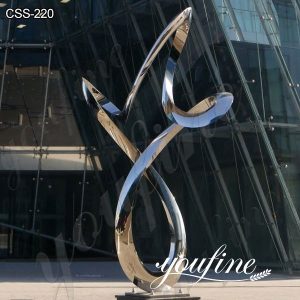 Large Metal Stainless Steel Mobius Loop Sculpture for Sale CSS-220