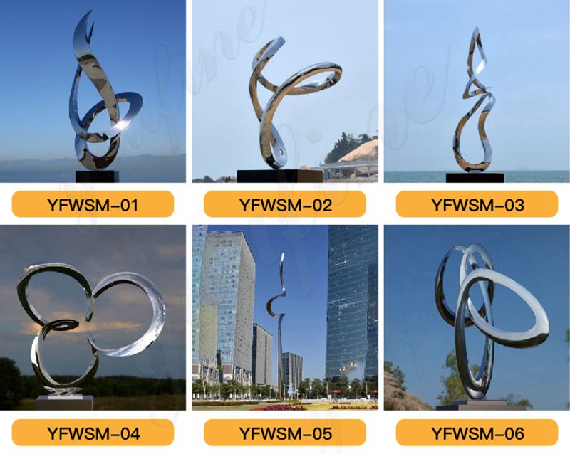 Large Metal Stainless Steel Mobius Loop Sculpture for Sale CSS-220 - Garden Metal Sculpture - 2