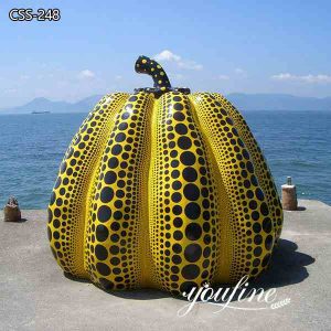 Large Outdoor Metal Pumpkin Sculpture Villa Hotel Garden Decor for Sale CSS-248