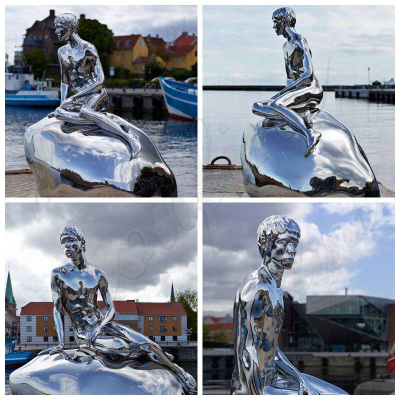 Life Size Metal Figure Sculpture City Landmark for Sale CSS-24 - Mirror Stainless Steel Sculpture - 3