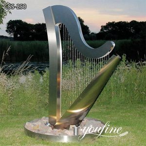 Modern Metal Water Fountain Sculpture Outdoor Garden Decor for Sale CSS-250