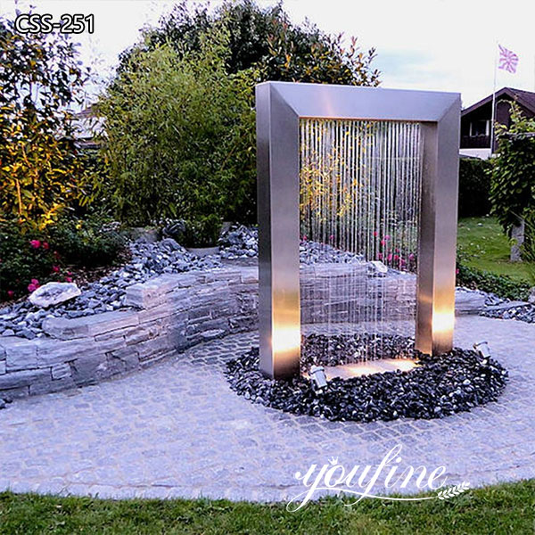 Metal Water Fountains Outdoor Hotel Garden Decor