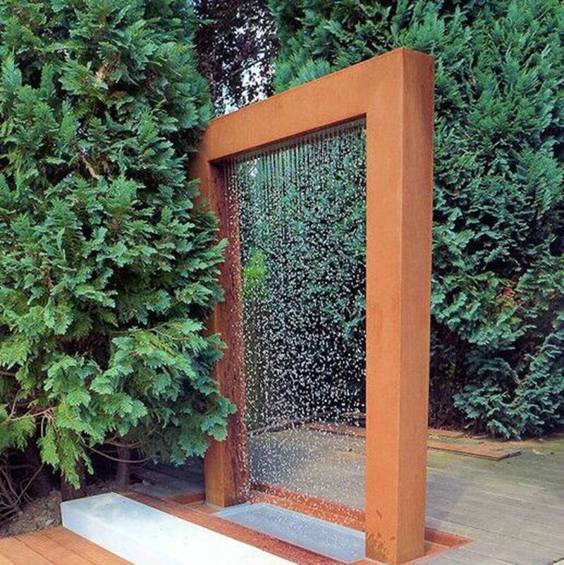 Modern Metal Water Fountains Outdoor Hotel Garden Decor