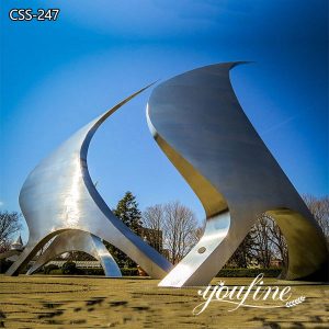 Modern Outdoor Park Large Outdoor Metal Sculptures for Sale CSS-247