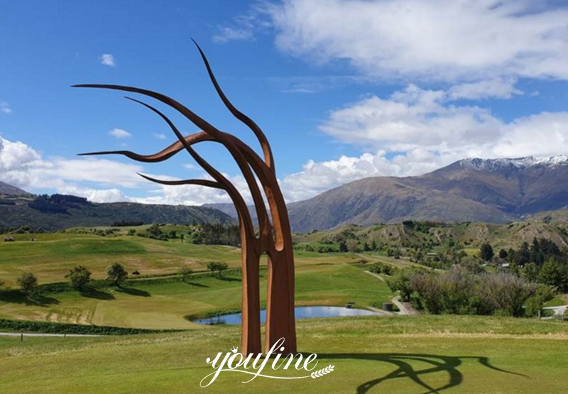 Outdoor Metal Corten Steel Tree Garden Sculpture for Sale CSS-269 - Abstract Corten Sculpture - 1