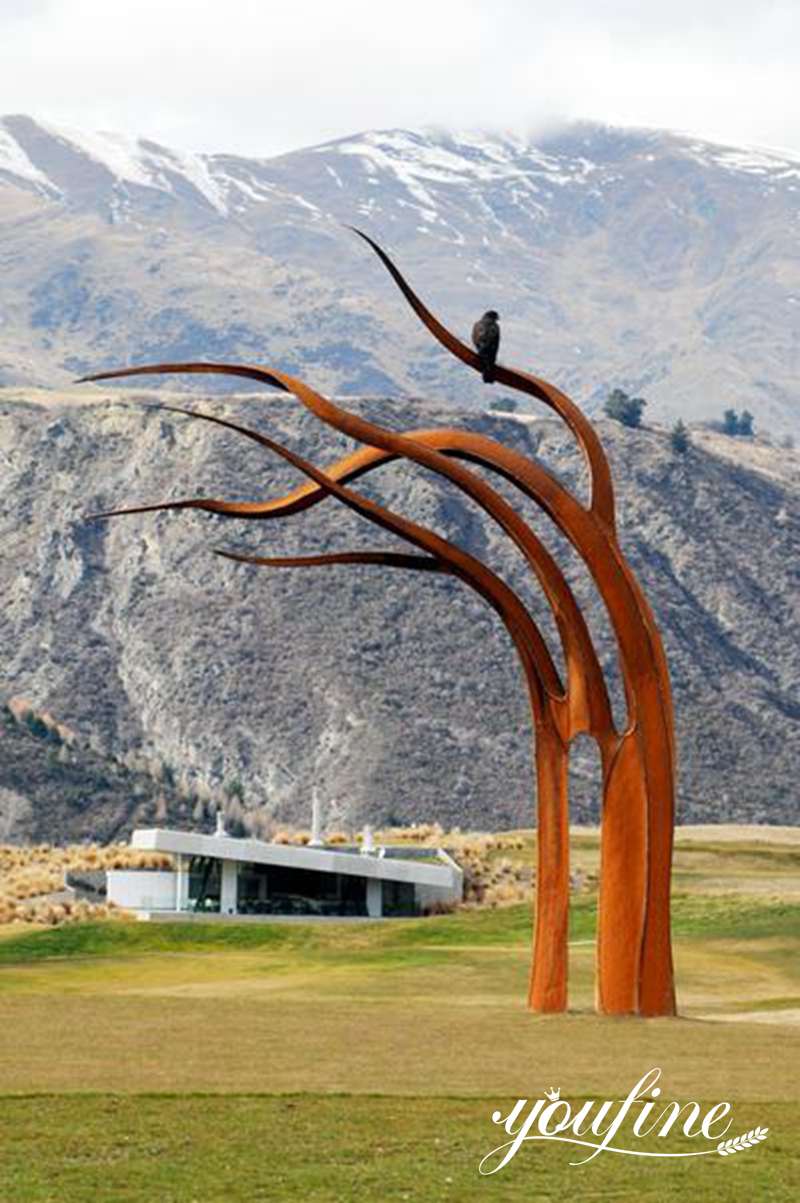 Outdoor Metal Corten Steel Tree Garden Sculpture for Sale CSS-269