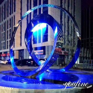 Plaza Decoration Metal Loop Sculpture for Sale CSS-218