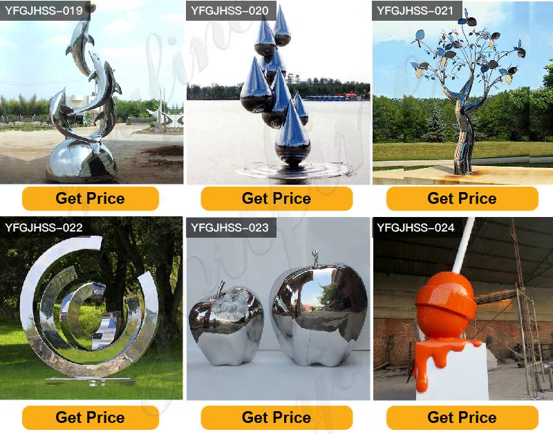 Stainless Steel Crane Landscape Sculptures for Sale CSS-229