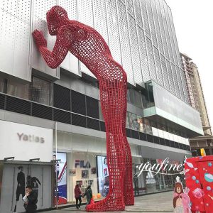Abstract Shopping Mall Stainless Steel Figure Sculptures for Sale CSS-211