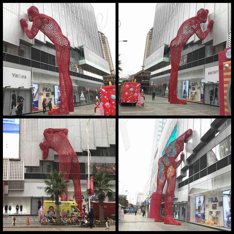 Abstract Shopping Mall Stainless Steel Figure Sculptures for Sale CSS-211 - Landmark Sculpture - 1