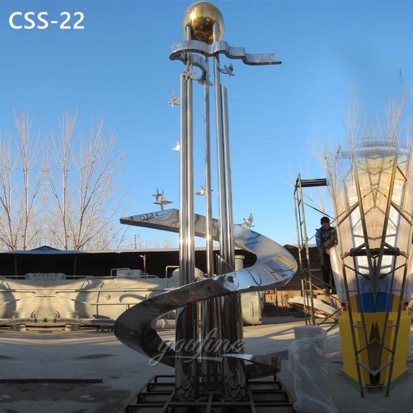 Arabic Outdoor Metal Sculpture for Highway CSS-22