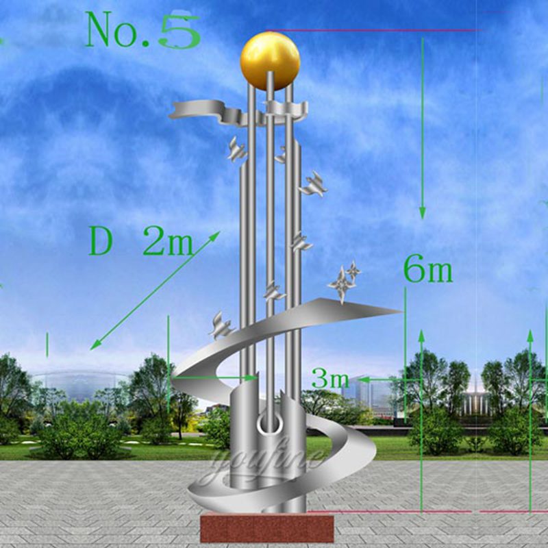 Arabic Outdoor Metal Sculpture for Highway CSS-22 - Arab Large Metal Sculpture - 3