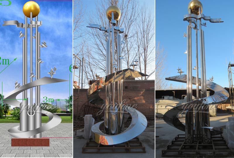 Arabic Outdoor Metal Sculpture for Highway CSS-22 