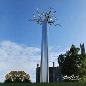 Large Outdoor Stainless Steel Tree Landmark Sculpture for Sale CSS-233