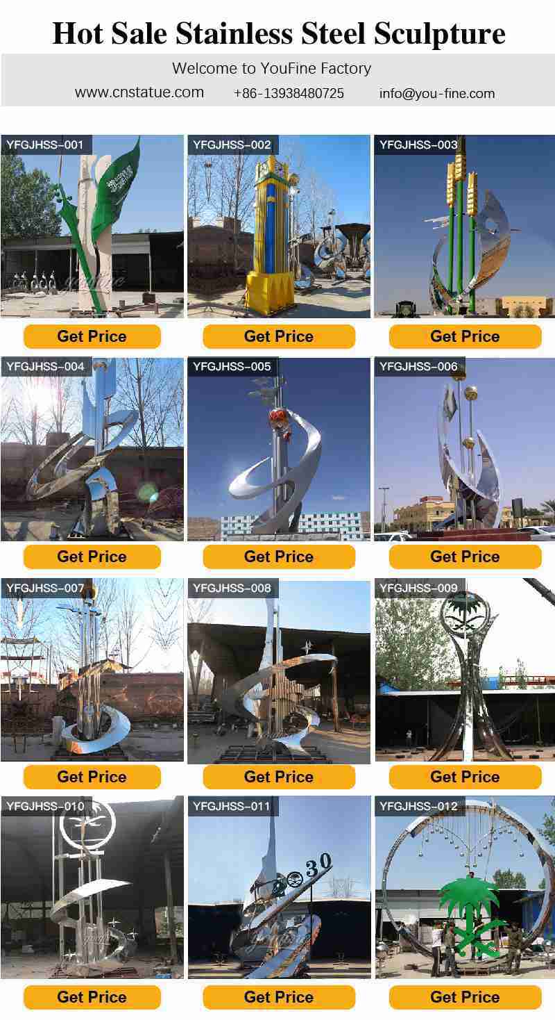 Saudi Arabia Contemporary Outdoor Metal Sculptures for Sale CSS-23 - Arab Large Metal Sculpture - 3