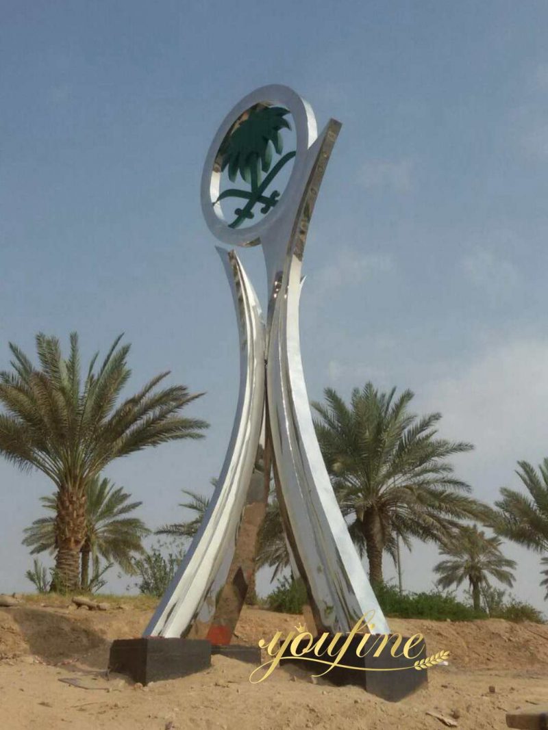 Saudi Arabia Large Outdoor Metal Sculpture Factory Supply Feedback