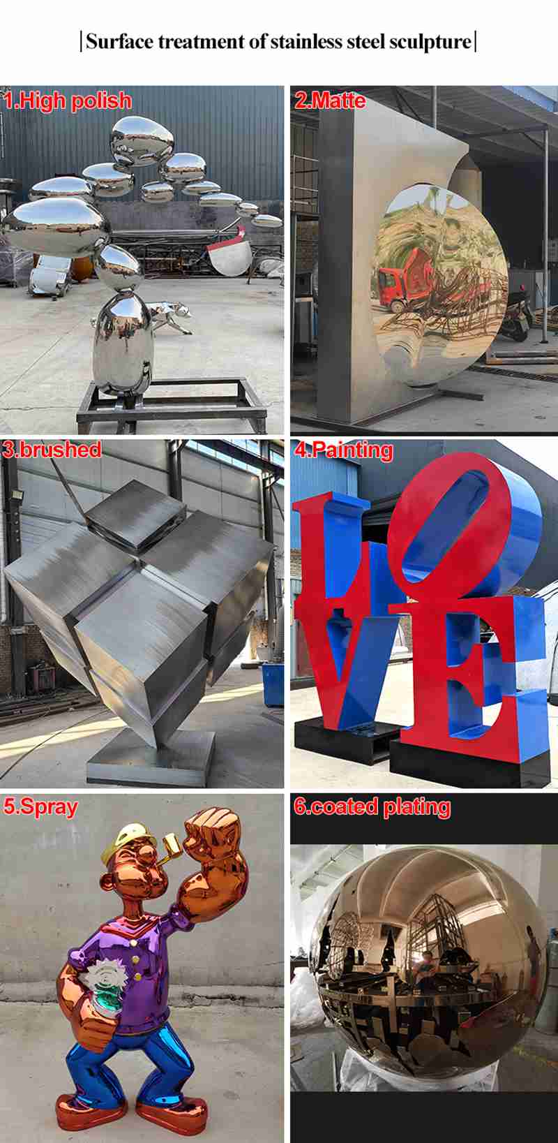 Stainless Steel Metal Mirror Bear Sculpture Factory Supply CSS-266 - Garden Metal Sculpture - 5