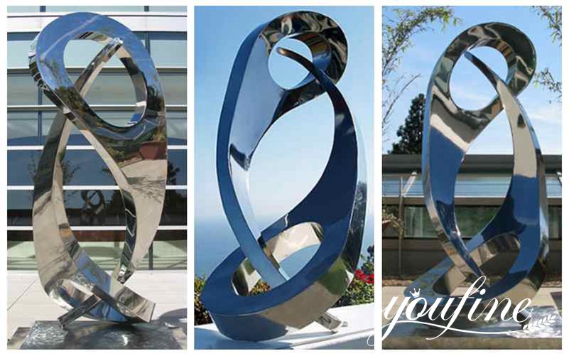 Modern Landscape Abstract Large Outdoor Metal Sculpture for Sale CSS-159 - Center Square - 1