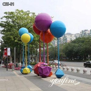 Large Outdoor Balloon Metal sculptures for Shopping Mall for Sale CSS-31