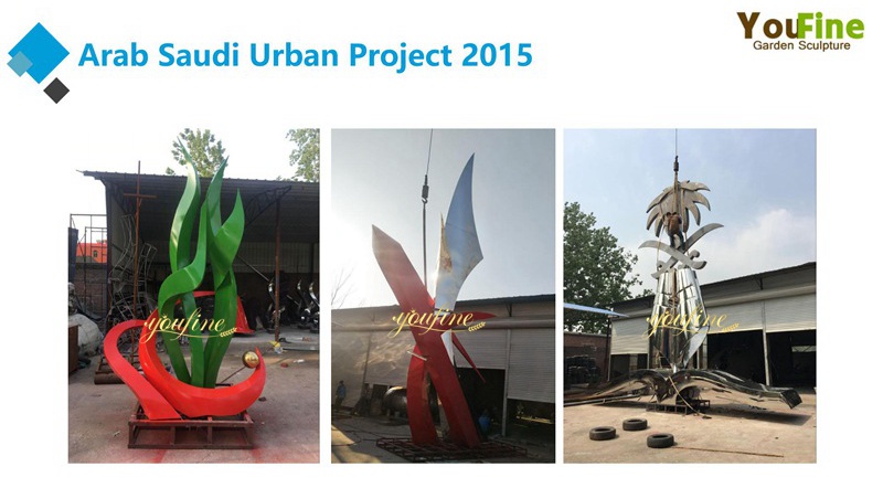 Arab Saudi Urban Large Metal Sculpture Project 2015