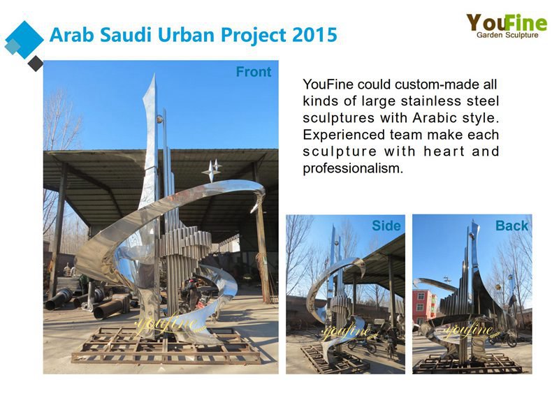 Arab Saudi Urban Large Metal Sculpture Project 2015