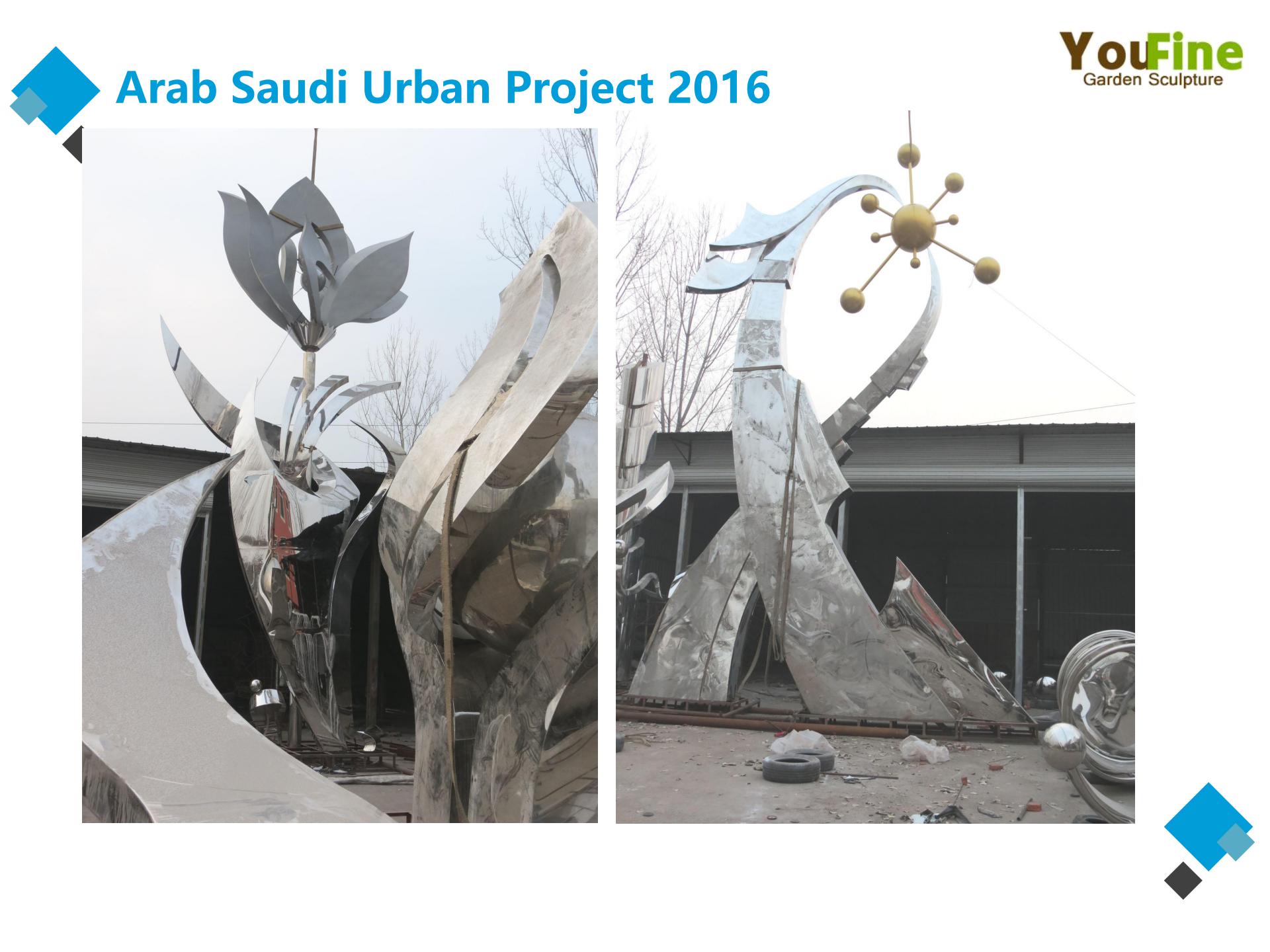 Arab Saudi Urban Large Metal Sculpture Project 2016