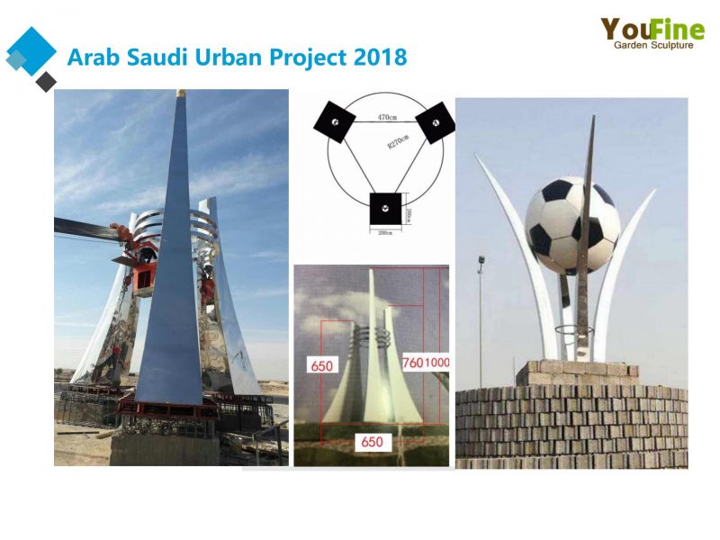 Arab Saudi Urban Large Metal Sculpture Project 2018