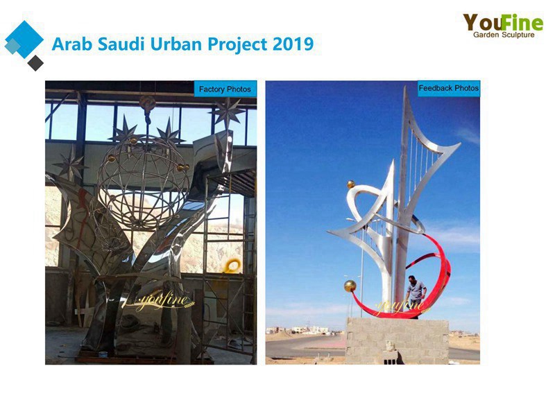 Arab Saudi Urban Large Metal Sculpture Project 2019 