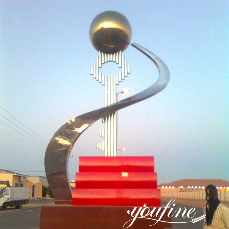 Contemporary Giant Outdoor Metal Sculpture for Saudi Arab Clients