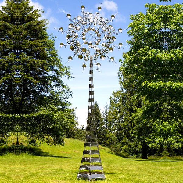 Contemporary Outdoor Metal Kinetic Wind Sculpture for Sale