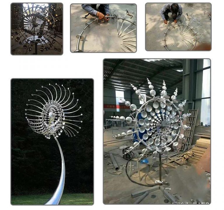 Contemporary Outdoor Metal Wind Sculpture for Sale CSS48