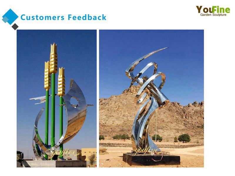 Contemporary Outdoor Saudi Arabia Metal Sculpture for Sale Feedback