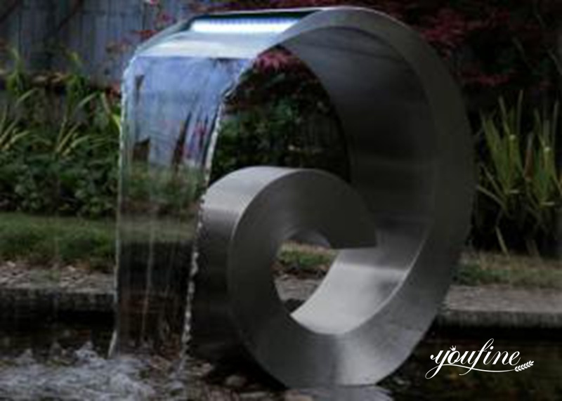 Garden Outdoor Stainless Steel Water Fountain for Sale CSS-300 - Application Place/Placement - 1