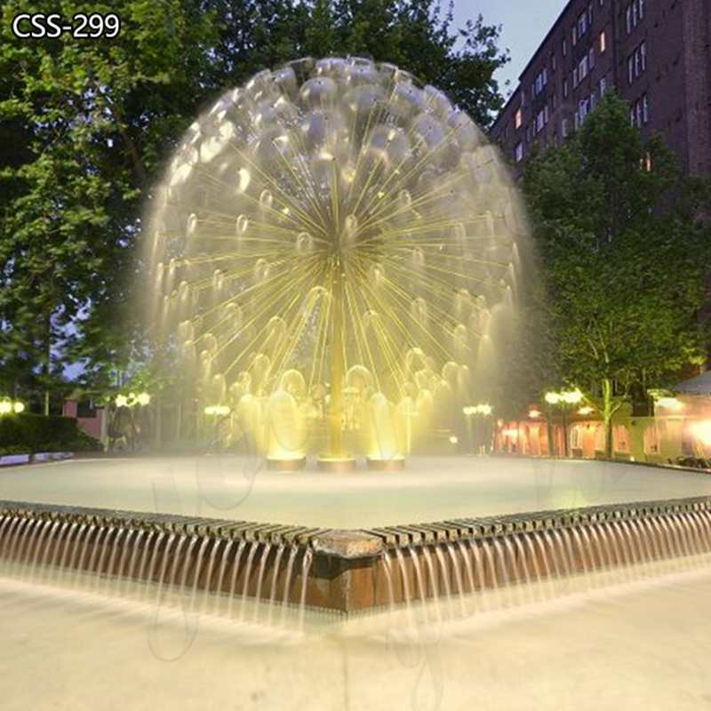 Large Hotel Square Stainless Steel Dandelion Fountain for Sale CSS-299 - Application Place/Placement - 1