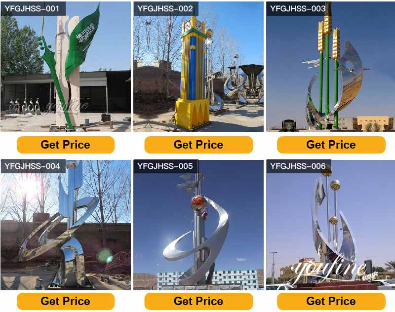 Urban Large Outdoor Modern Metal Sculpture for Arabia for Sale CSS-73 - Arab Large Metal Sculpture - 3 Large Outdoor Modern Metal Sculpture for Arabia for Sale