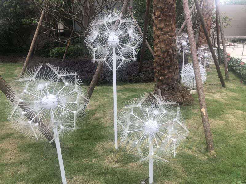 Metal Dandelion Sculpture 