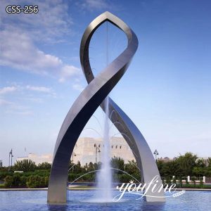 Modern Metal Water Feature Sculptures Square Art for Sale CSS-256