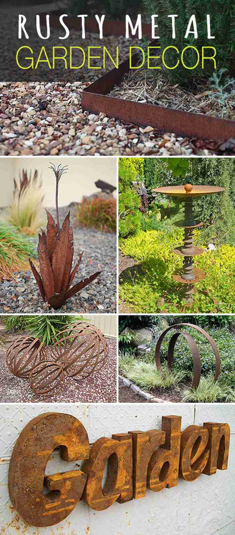 Modern Rusted Metal Garden Sculpture for Sale CSS-223 - Abstract Corten Sculpture - 3