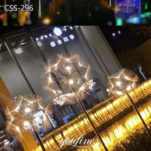 Outdoor LED Light Dandelion Sculpture Lawn Ornament CSS-296