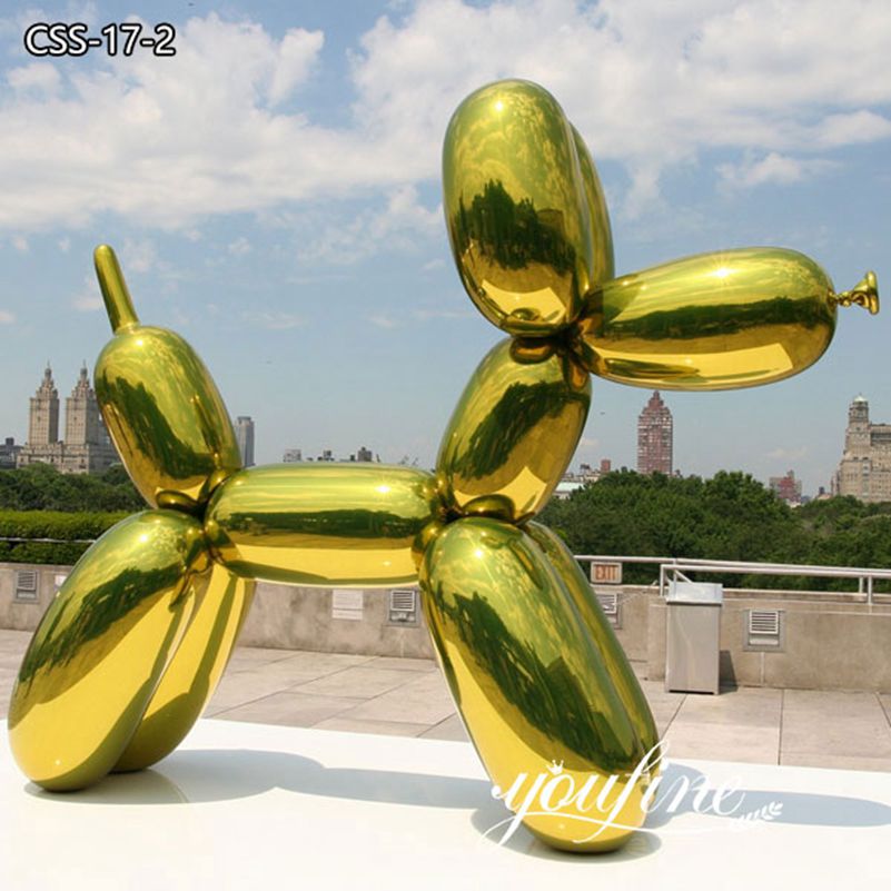 Outdoor Metal Balloon Dog Sculpture by Jeff Koons for Sale